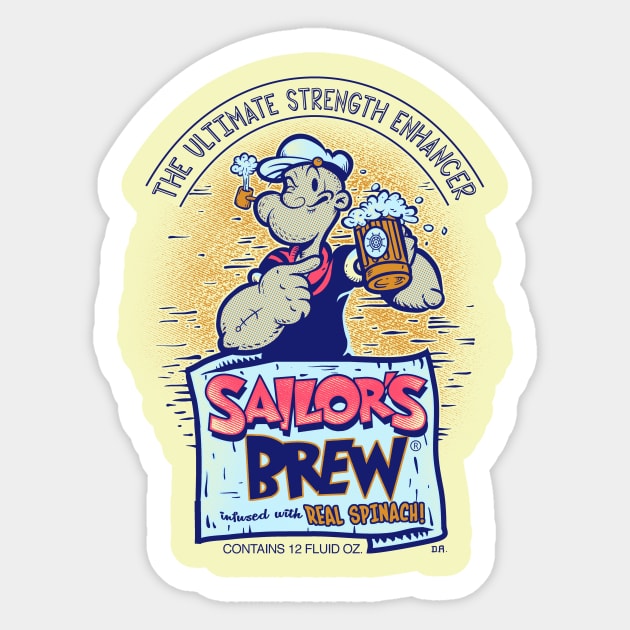 Sailor's Brew Sticker by DonovanAlex